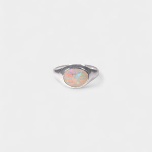 Aussie Opal Ring - White