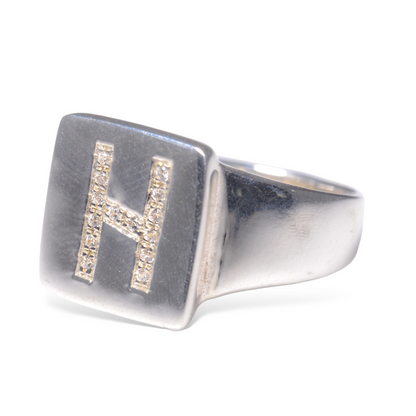 Initial Signet Ring