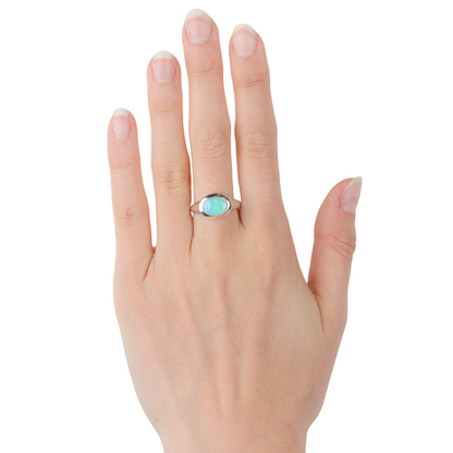 Aussie Opal Ring - White