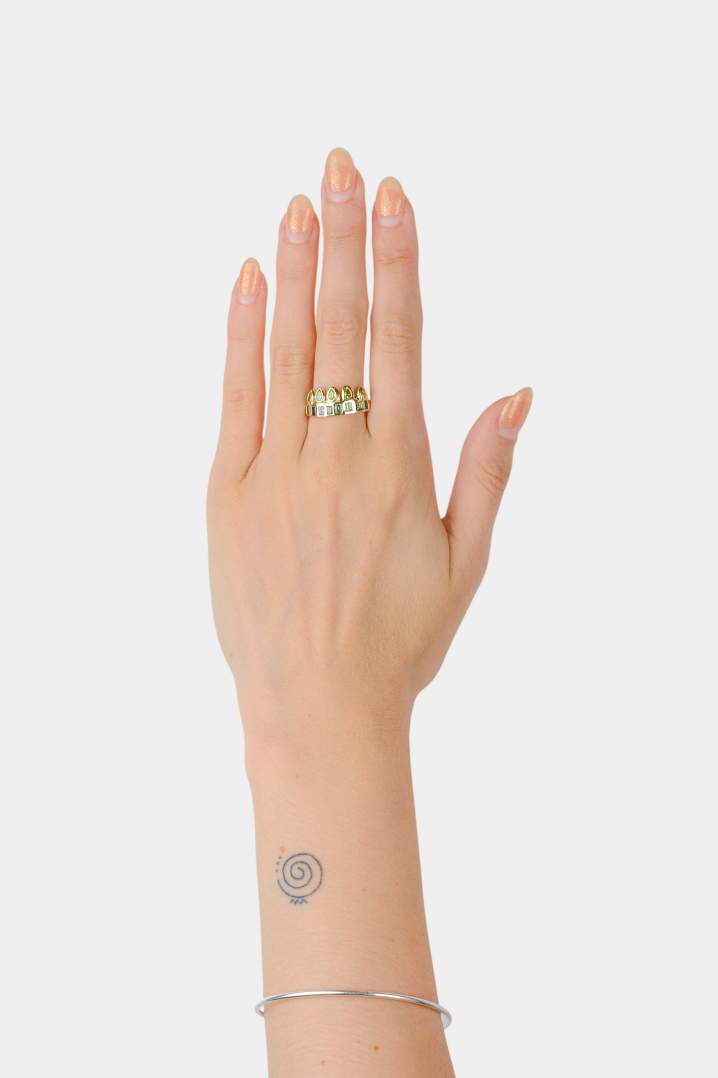 Sunflower Petal Crown Ring