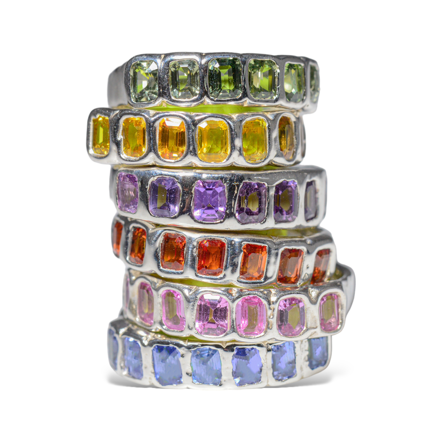 Blue sapphire stackable deals ring