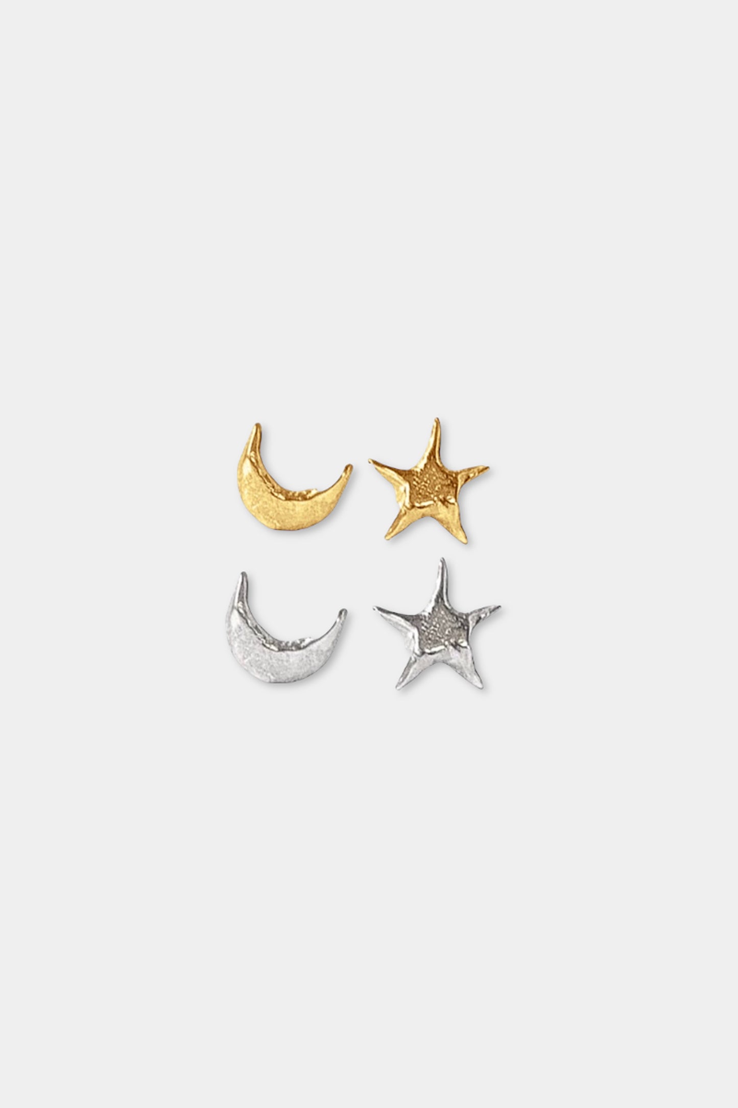 Star Moon Studs