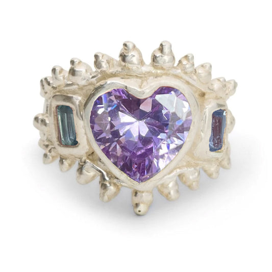 LE Lilac Heart Ring