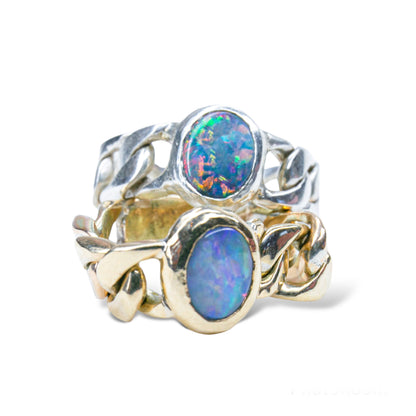 Chained Opal Ring