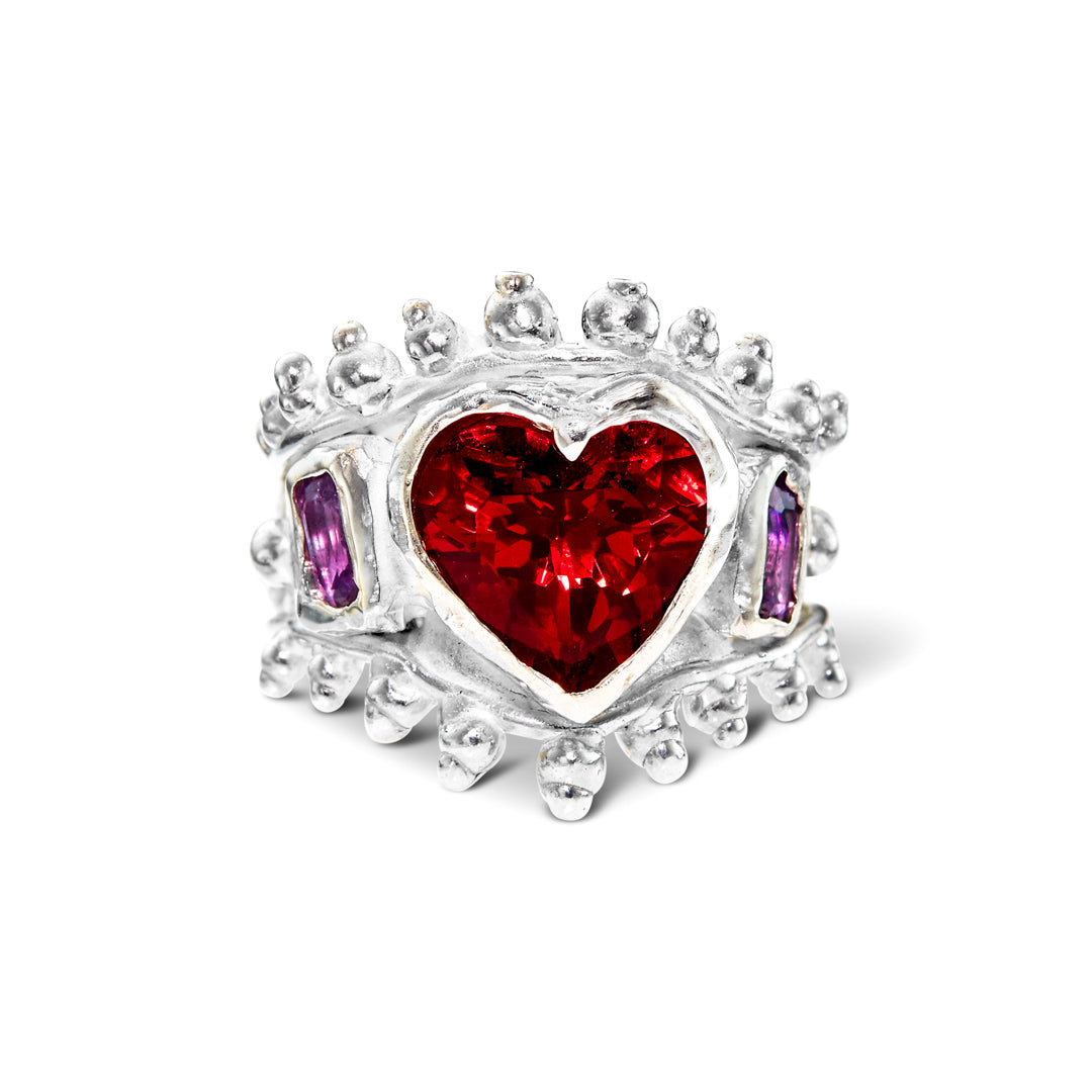 Millie Savage Limited Edition Pink Heart Ring - Armed & Gorgeous